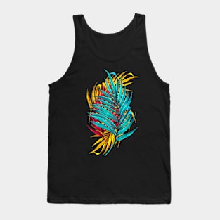 Colorful Palm Leaves Tank Top